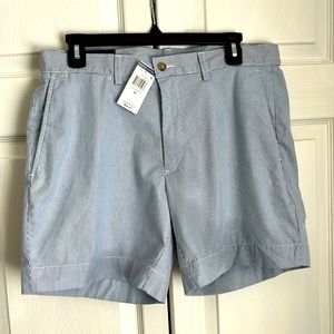 NWT classic fit Ralph Lauren pin cord blue and white striped shorts